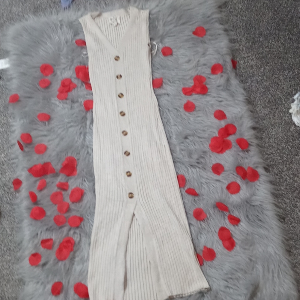 Tan cotton dress